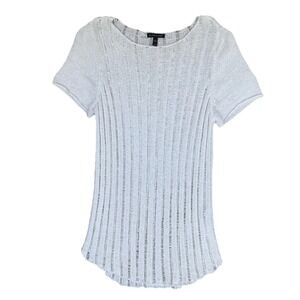 Eileen Fisher Sweater‎ Womens Large White Organic Cotton Blend Old Money Luxury